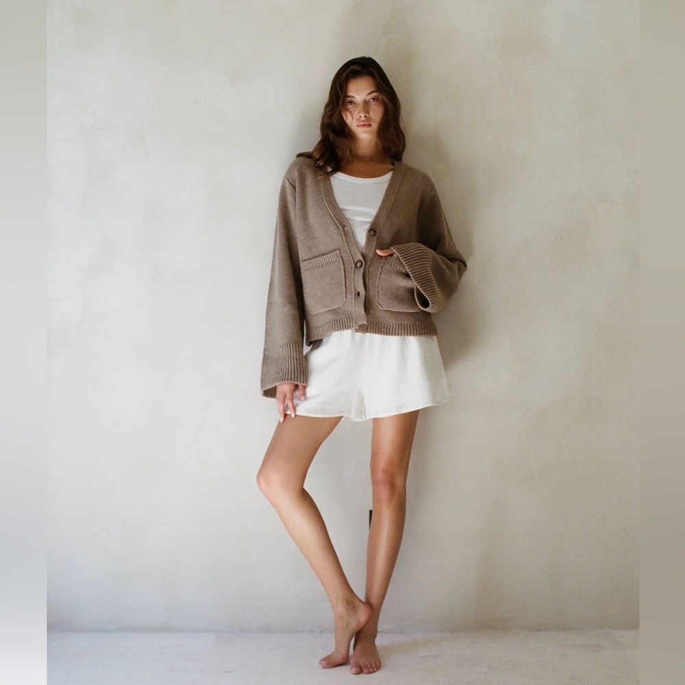 The Eleni Cardigan - Mocha - Picture 2 of 11